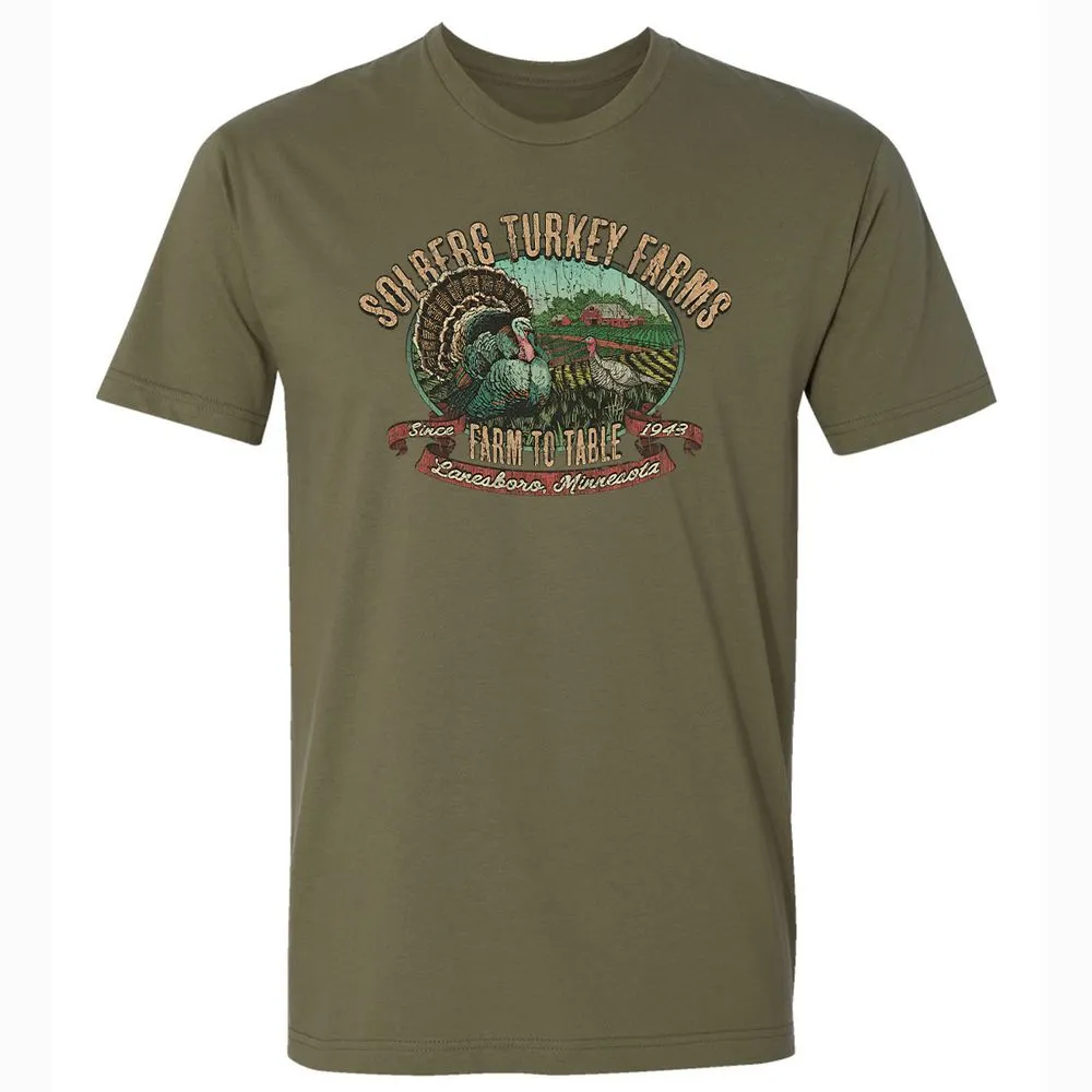 Vintage Turkey Farm Thanksgiving - Military Green - 5