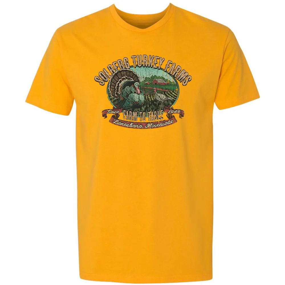 Vintage Turkey Farm Thanksgiving - Gold - 12
