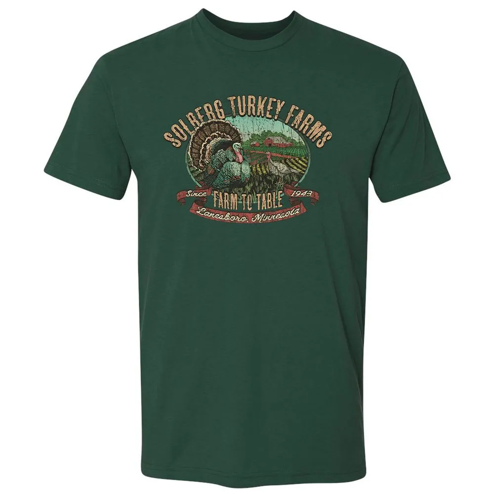 Vintage Turkey Farm Thanksgiving - Forest Green - 13