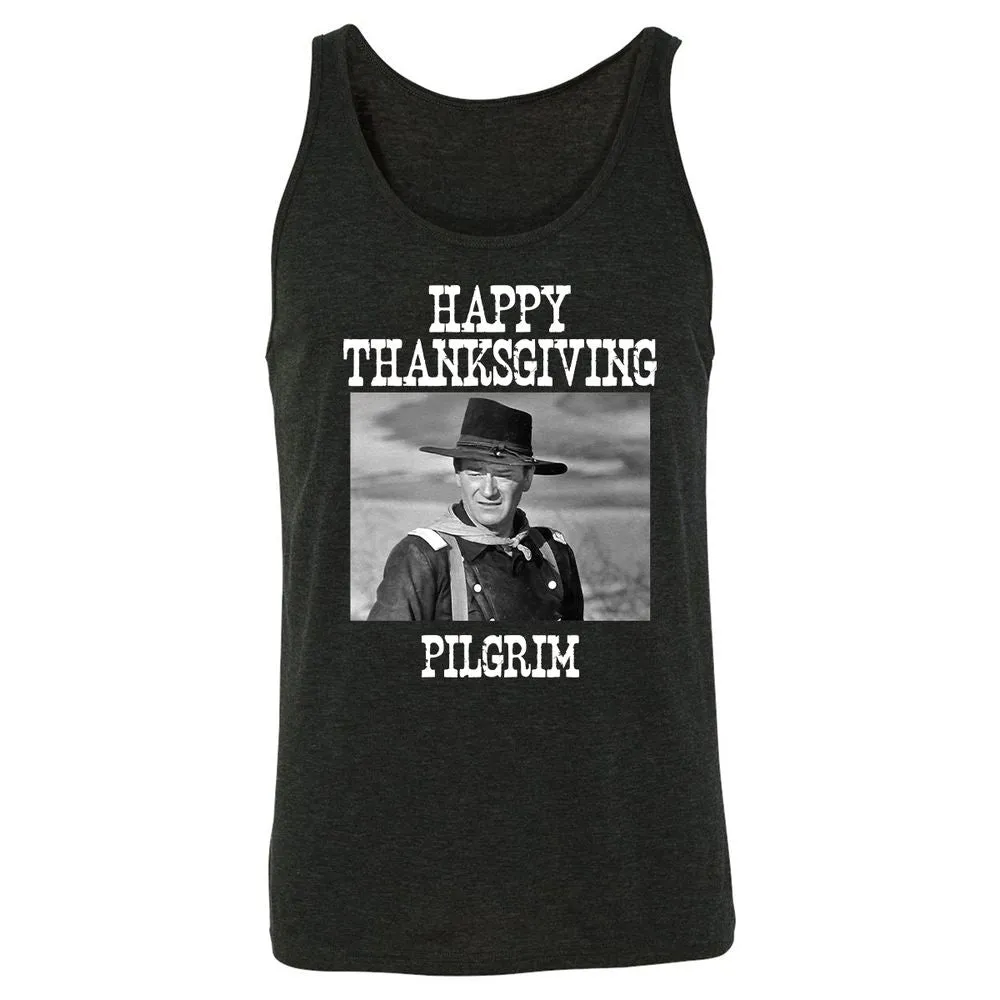 THANKSGIVING PILGRIM - Charcoal Black Triblend - 5