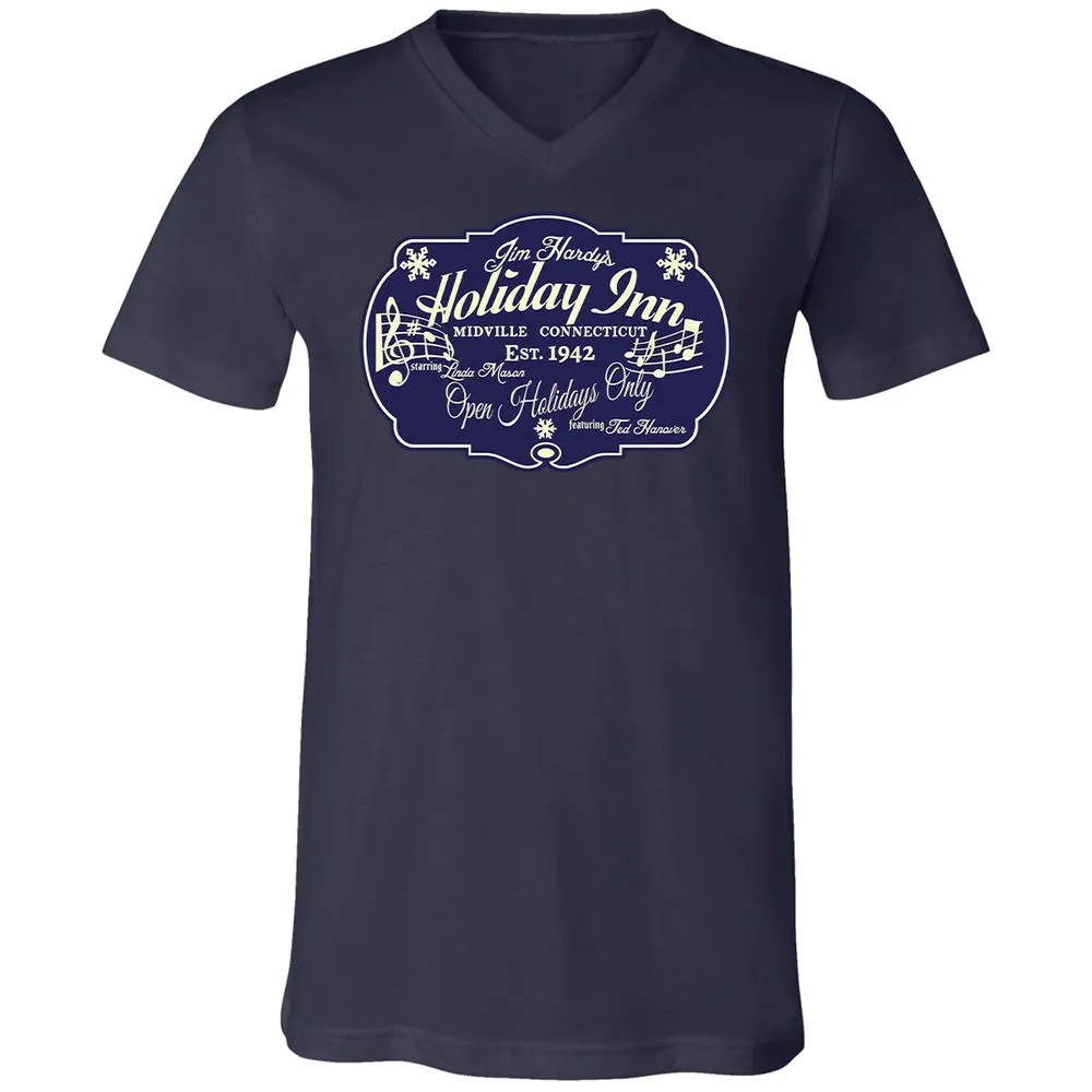 Unisex V-Neck T-Shirt - 84U6ETQT - Navy - 2