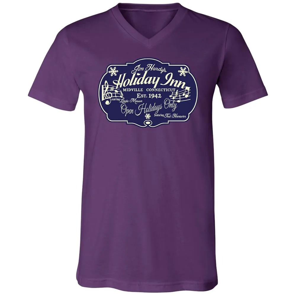 Unisex V-Neck T-Shirt - 84U6ETQT - Team Purple - 9