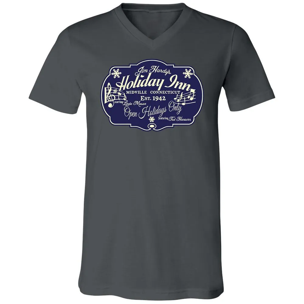 Unisex V-Neck T-Shirt - 84U6ETQT - Asphalt - 12