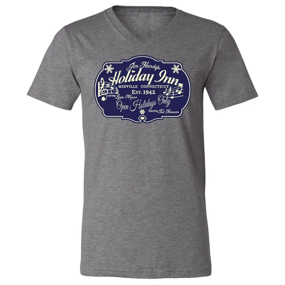 Unisex V-Neck T-Shirt - 84U6ETQT - Deep Heather - 13