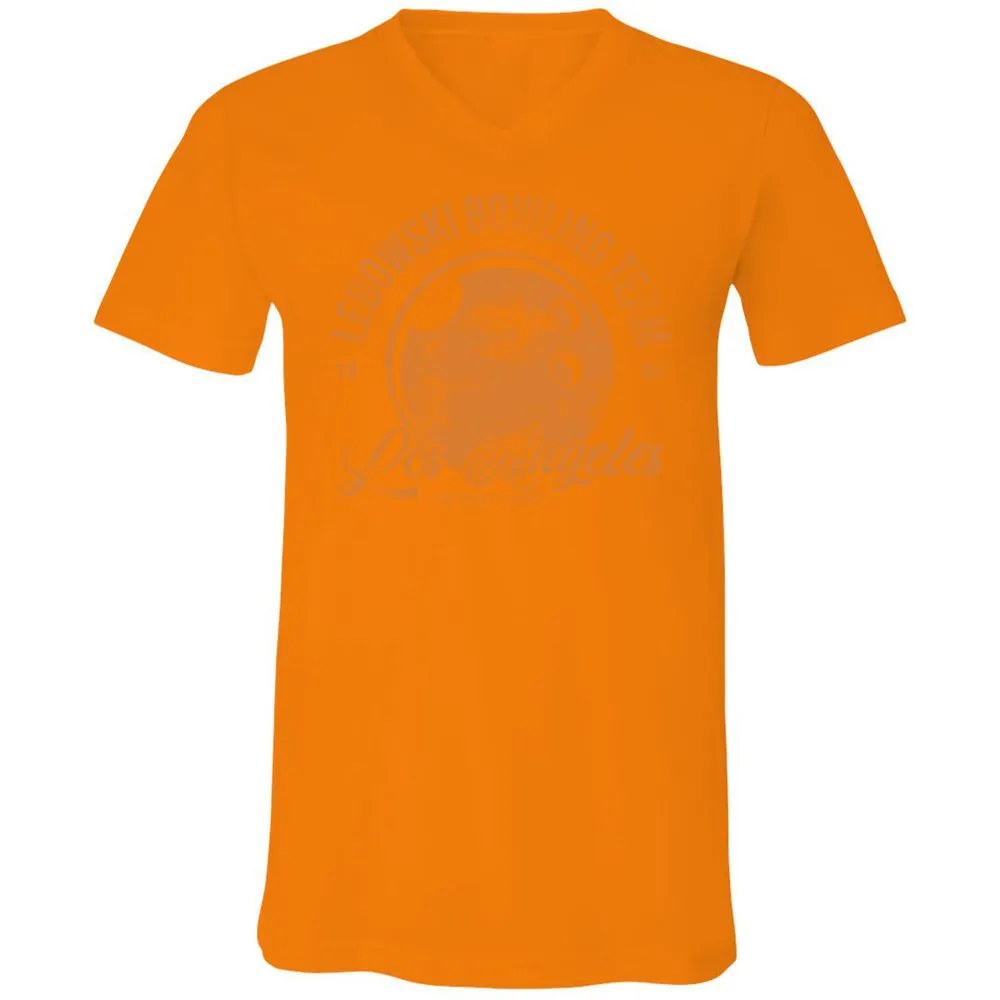 Unisex V-Neck T-Shirt - XC3E8VCH - Orange - 11