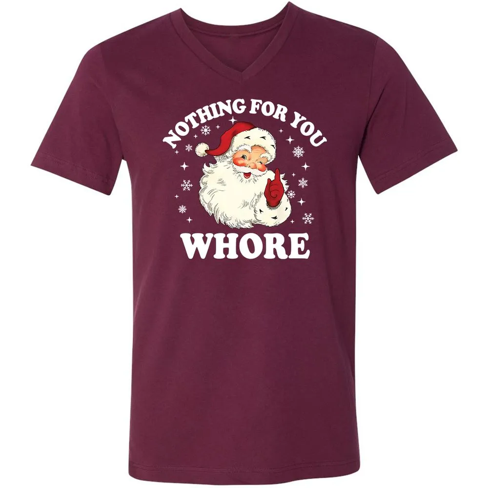 Nothing For You Whore Santa - Maroon - 6
