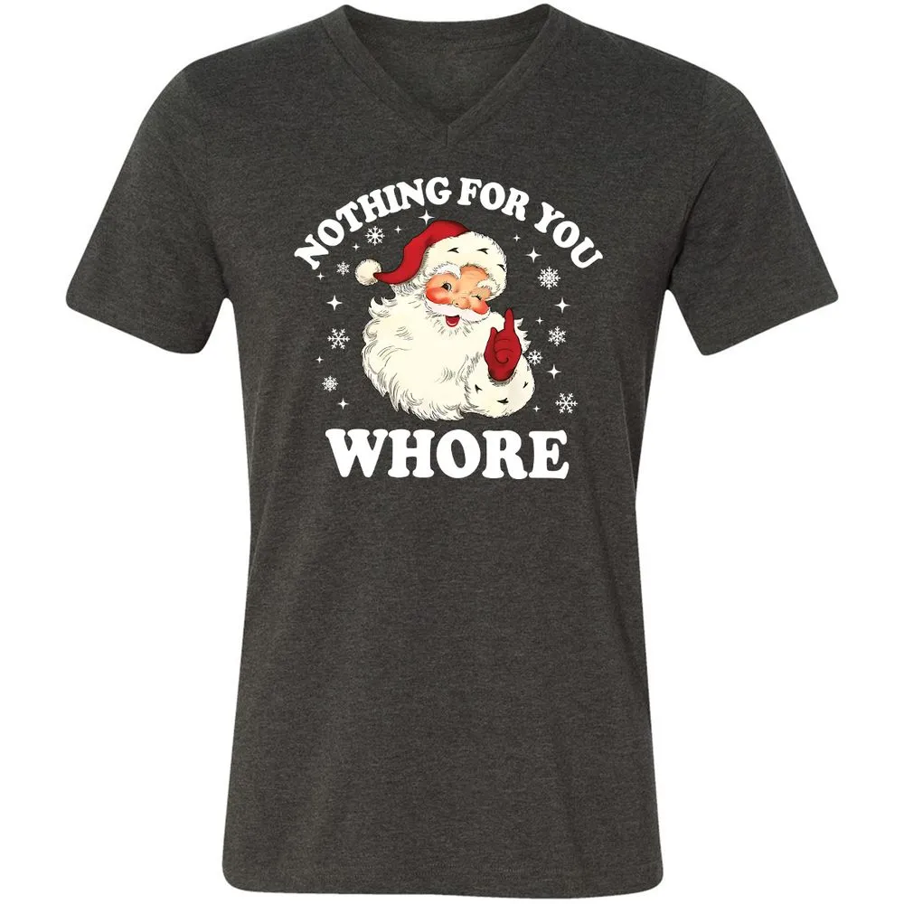 Nothing For You Whore Santa - Dark Grey Heather - 8