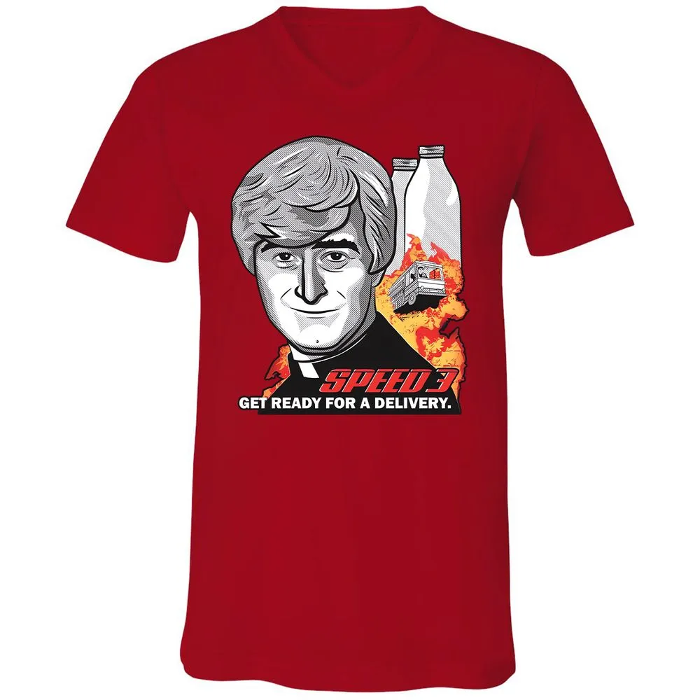 Unisex V-Neck T-Shirt - ESG9SEK3 - Red - 3