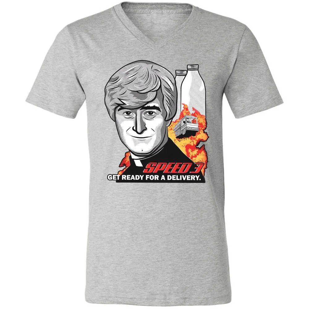Unisex V-Neck T-Shirt - ESG9SEK3 - Athletic Heather - 7