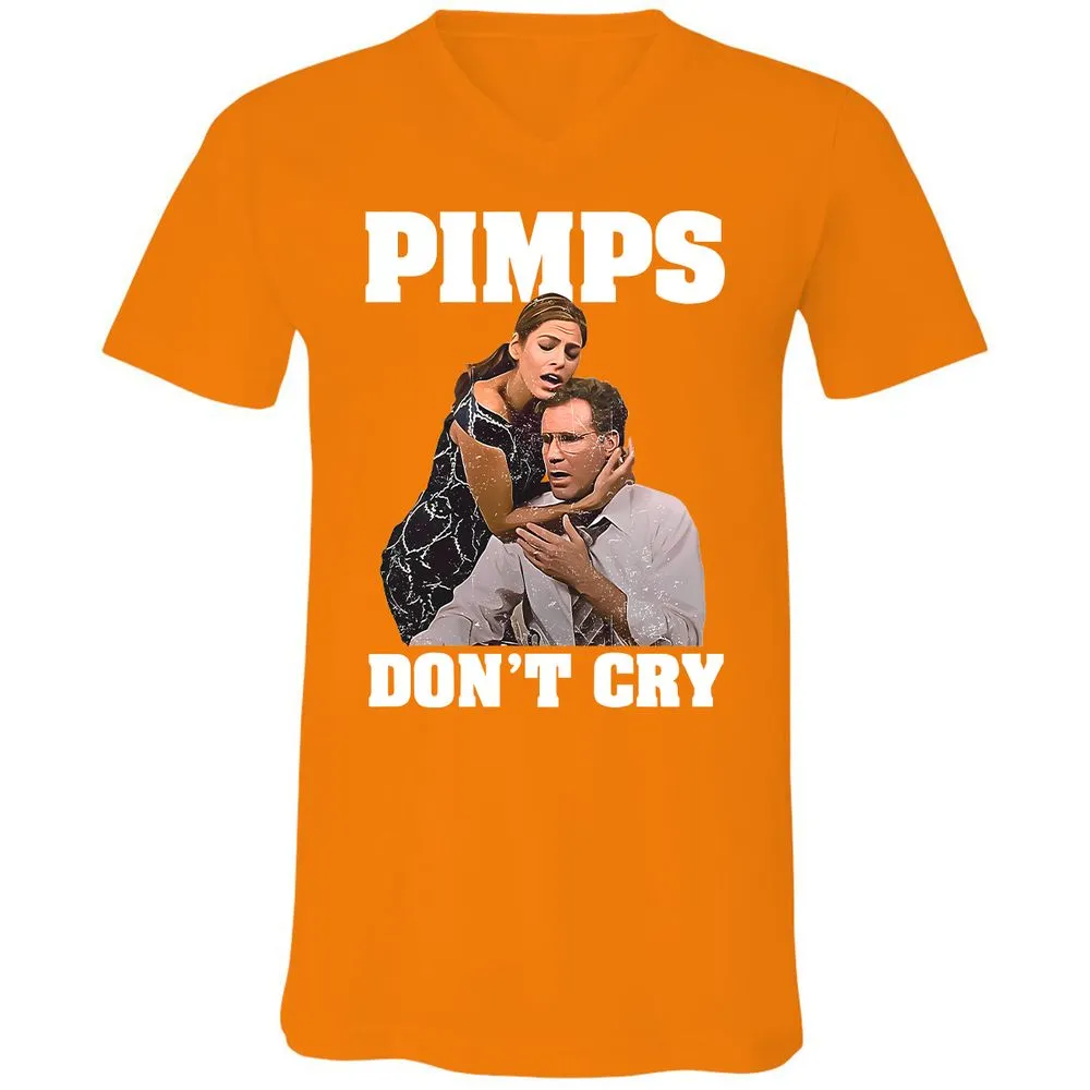 Unisex V-Neck T-Shirt - 4FVB2VGW - Orange - 11
