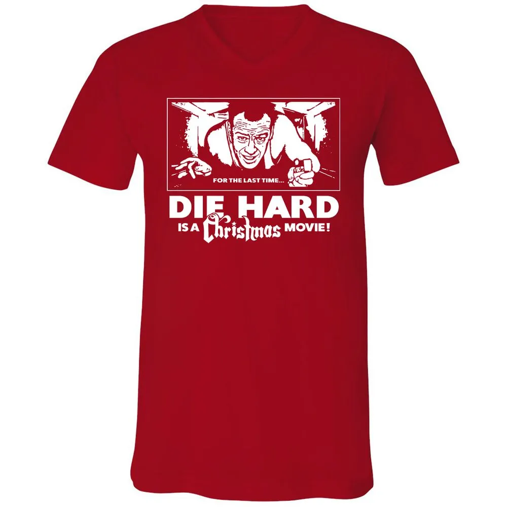 Unisex V-Neck T-Shirt - HDZBUXF8 - Red - 3