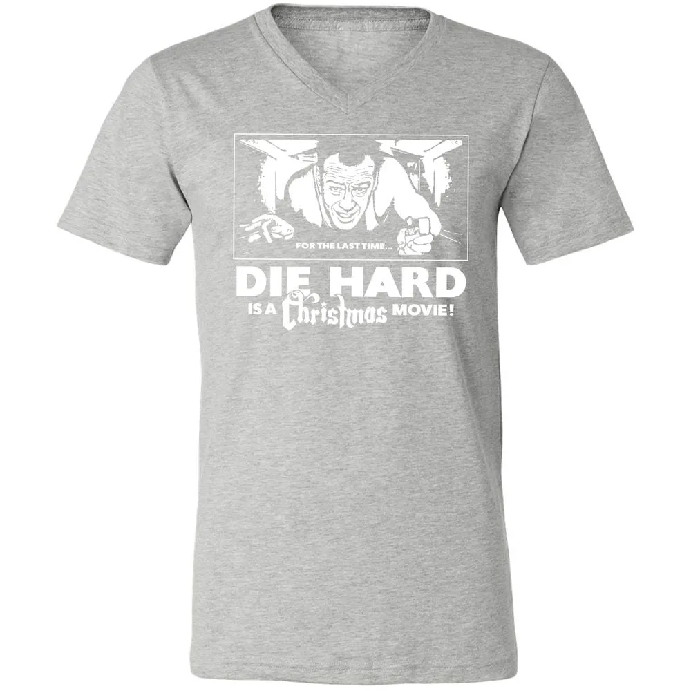 Unisex V-Neck T-Shirt - HDZBUXF8 - Athletic Heather - 7