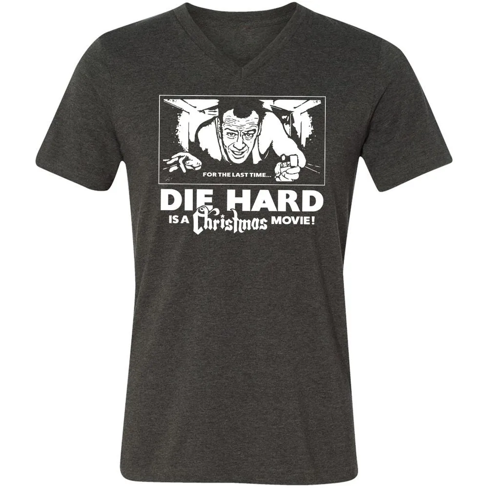 Unisex V-Neck T-Shirt - HDZBUXF8 - Dark Grey Heather - 8