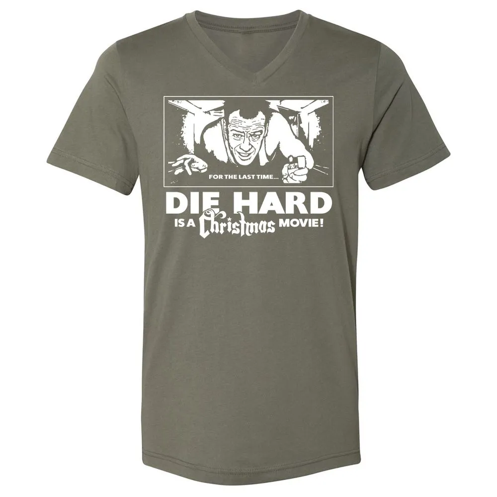 Unisex V-Neck T-Shirt - HDZBUXF8 - Military Green - 10