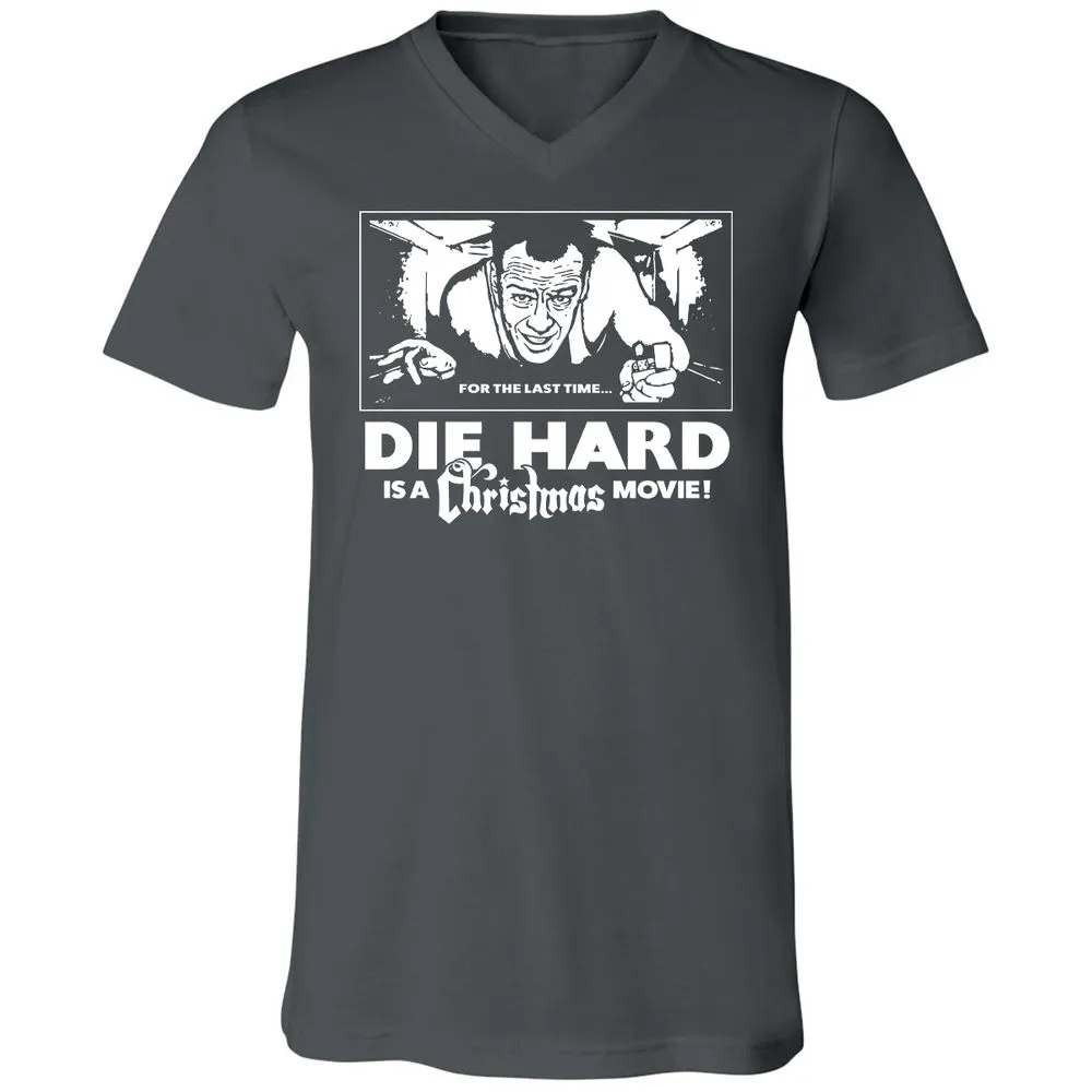 Unisex V-Neck T-Shirt - HDZBUXF8 - Asphalt - 12