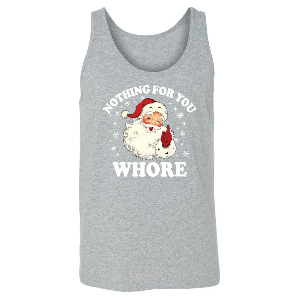 Nothing For You Whore Santa - Athletic Heather - 4