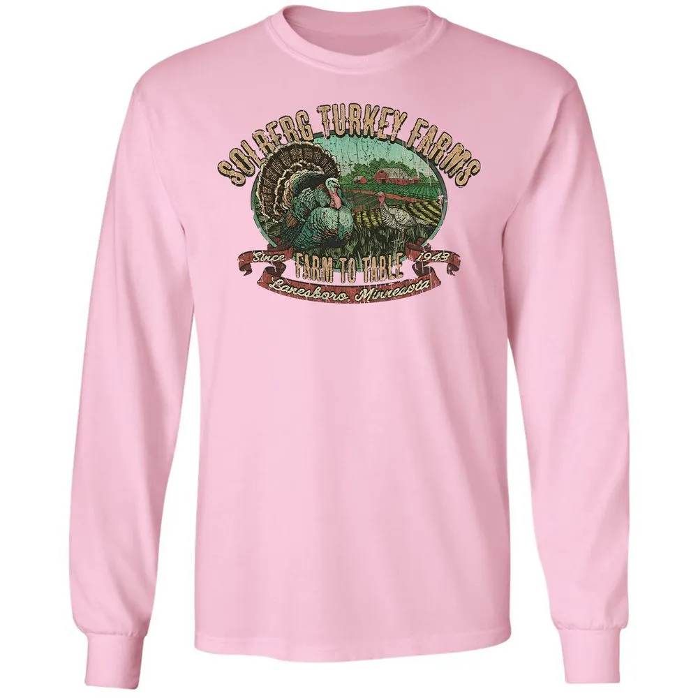 Vintage Turkey Farm Thanksgiving - Light Pink - 3
