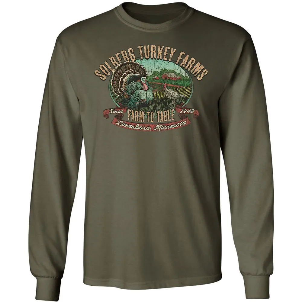 Vintage Turkey Farm Thanksgiving - Military Green - 16