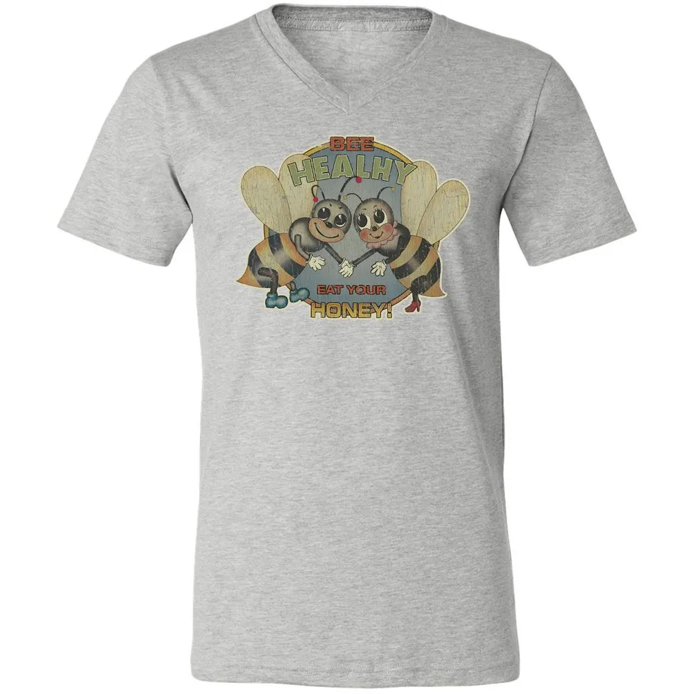 Bee Healthy Eat Your Honey - Athletic Heather - 7