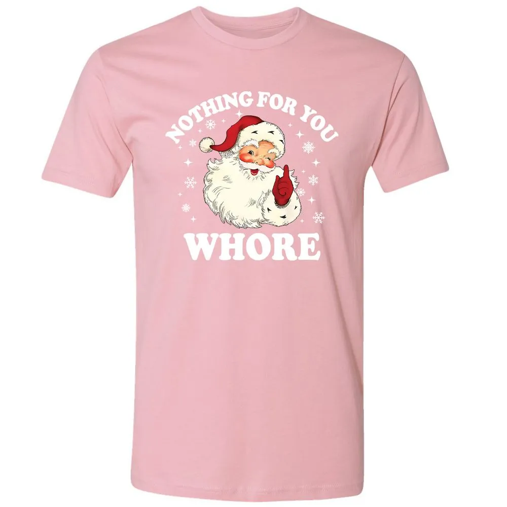 Nothing For You Whore Santa - Light Pink - 3