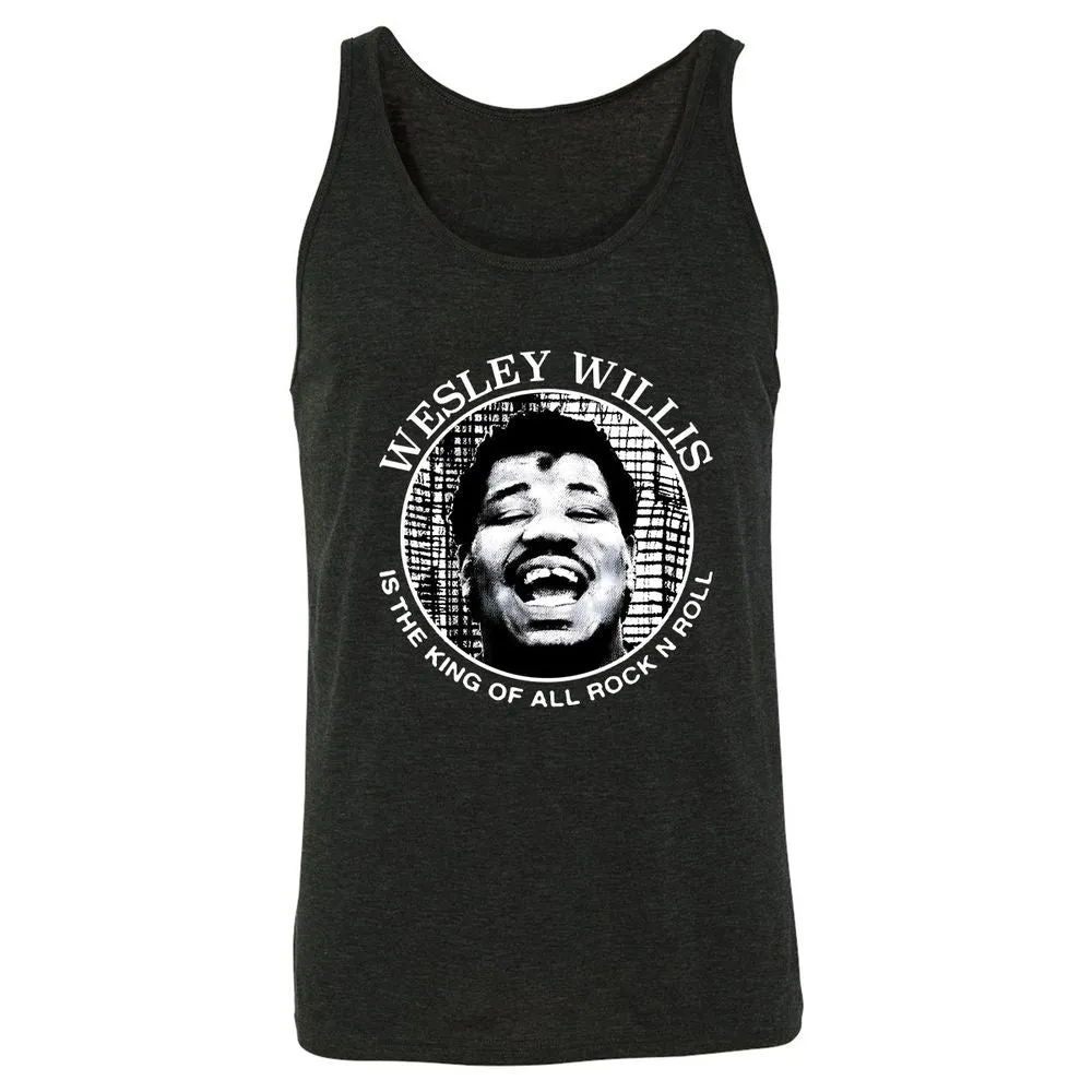 Wesley Willis is the king - Charcoal Black Triblend - 5