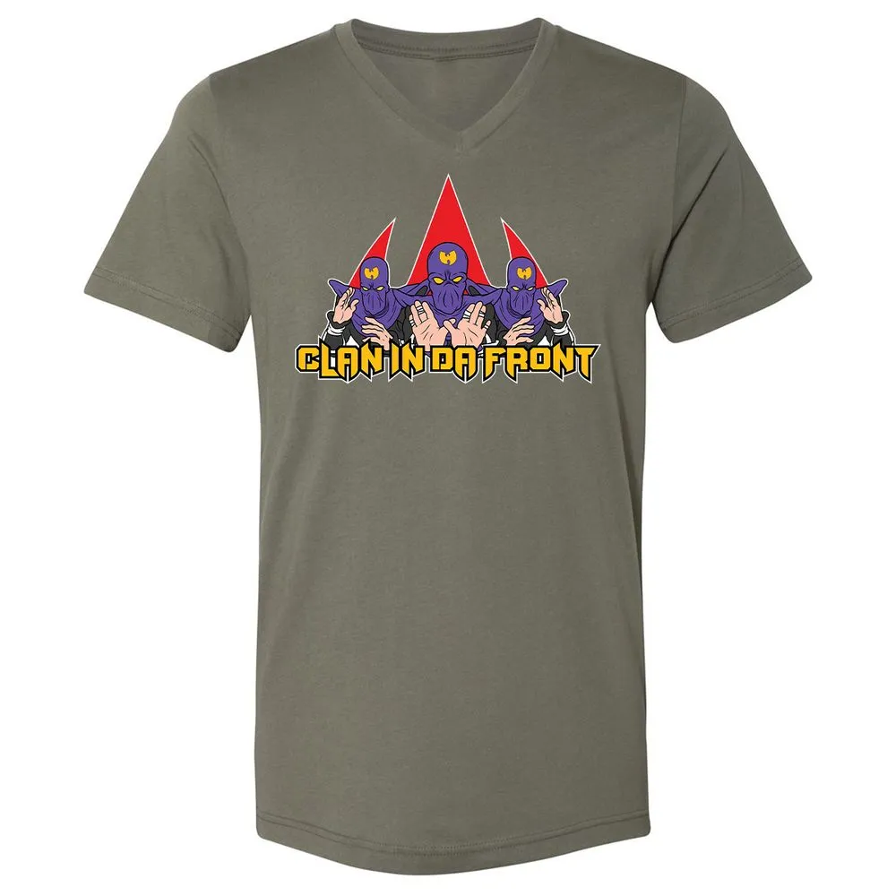 Unisex V-Neck T-Shirt - CRAVB8AX - Military Green - 10