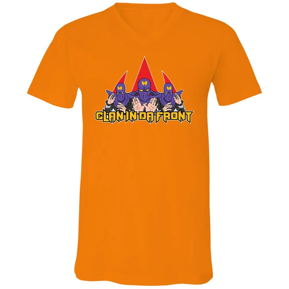 Unisex V-Neck T-Shirt - CRAVB8AX - Orange - 11