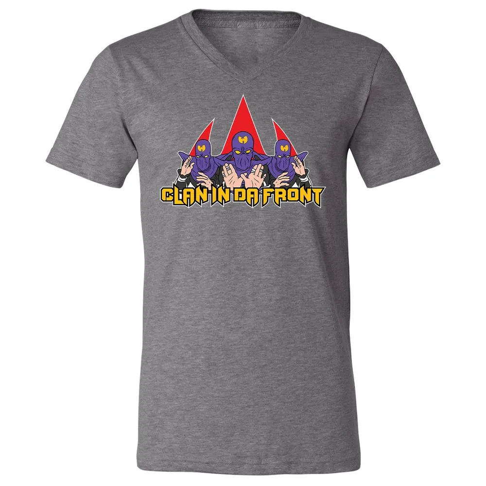 Unisex V-Neck T-Shirt - CRAVB8AX - Deep Heather - 13