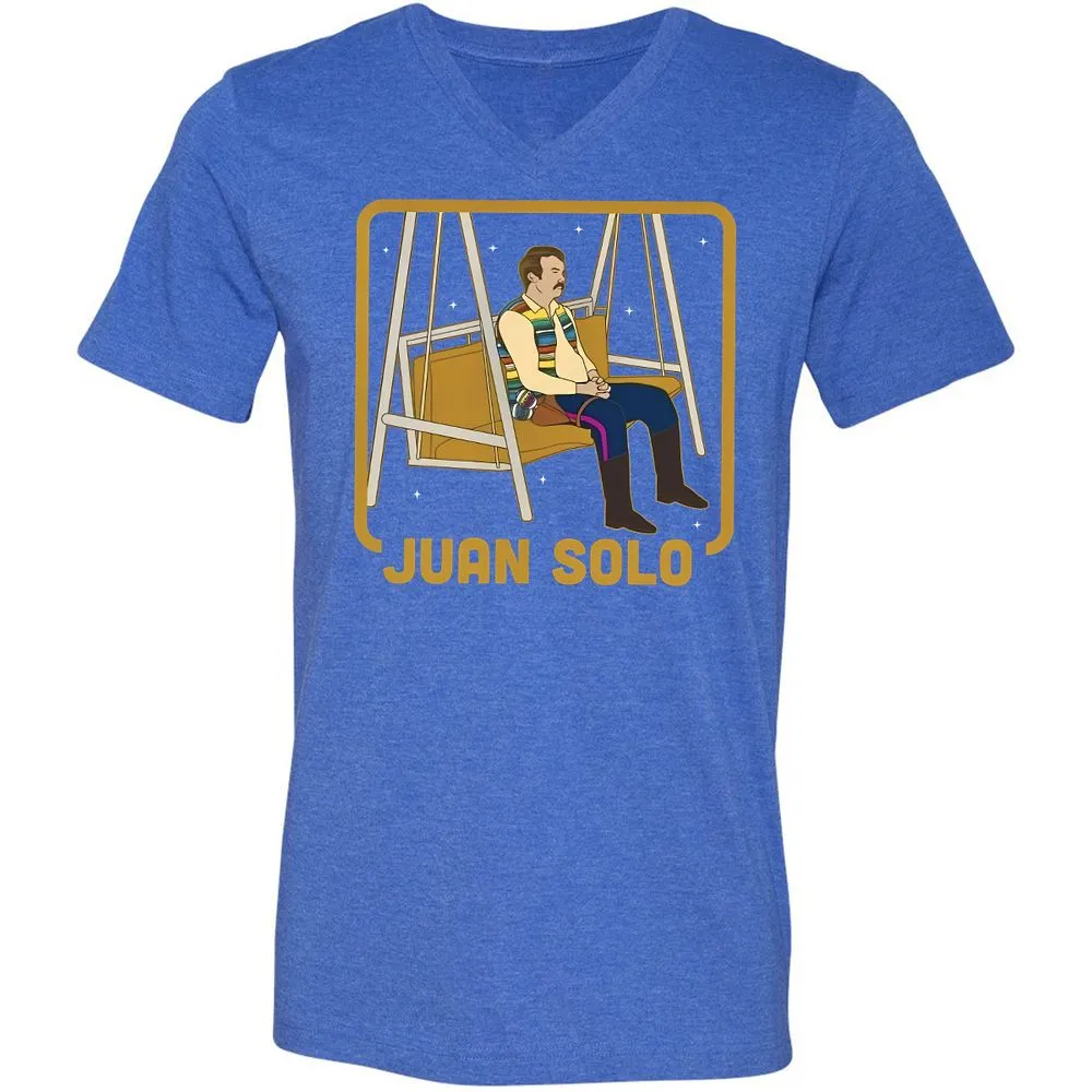 Unisex V-Neck T-Shirt - Y15PBV28 - Heather True Royal - 14