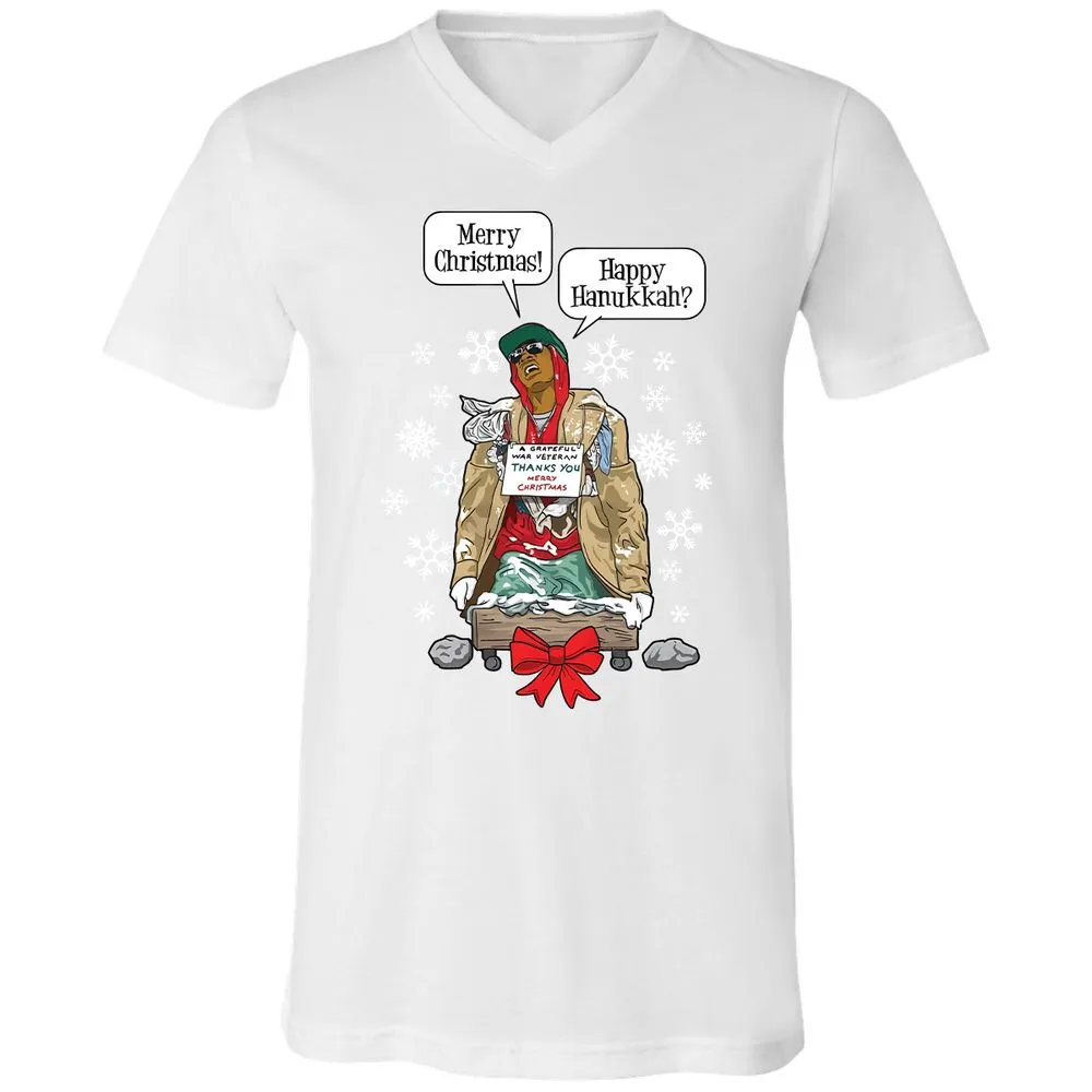 Unisex V-Neck T-Shirt - N77KNJSD - White - 5