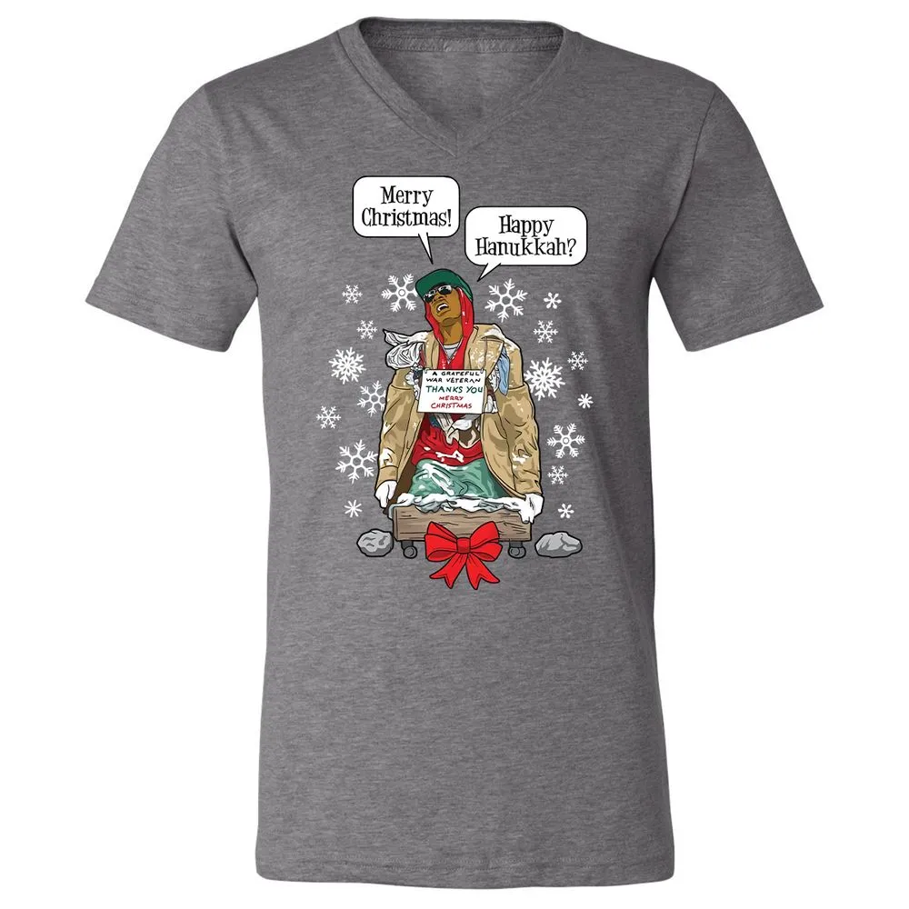 Unisex V-Neck T-Shirt - N77KNJSD - Deep Heather - 13