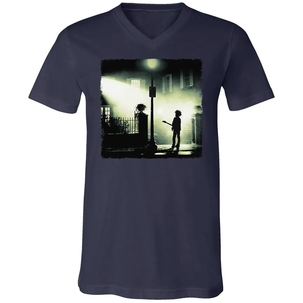 Unisex V-Neck T-Shirt - HYX4YM3F - Navy - 2