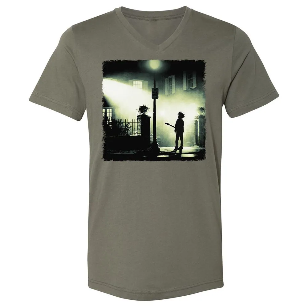 Unisex V-Neck T-Shirt - HYX4YM3F - Military Green - 10
