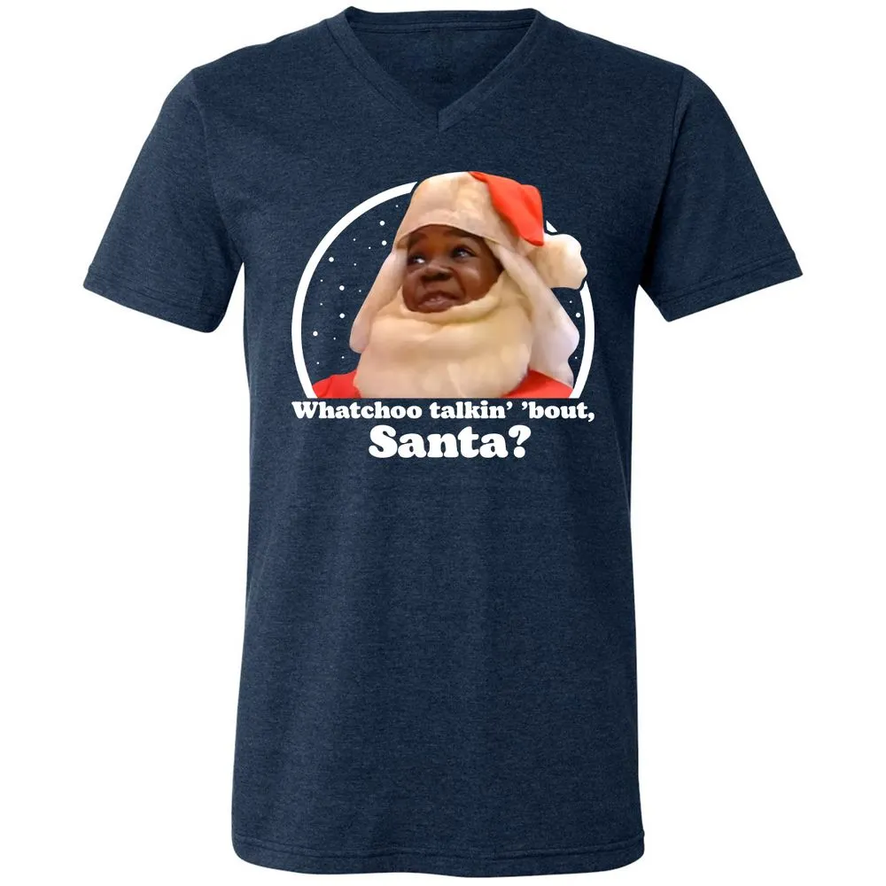 Unisex V-Neck T-Shirt - J2TL5ZBM - Heather Navy - 15