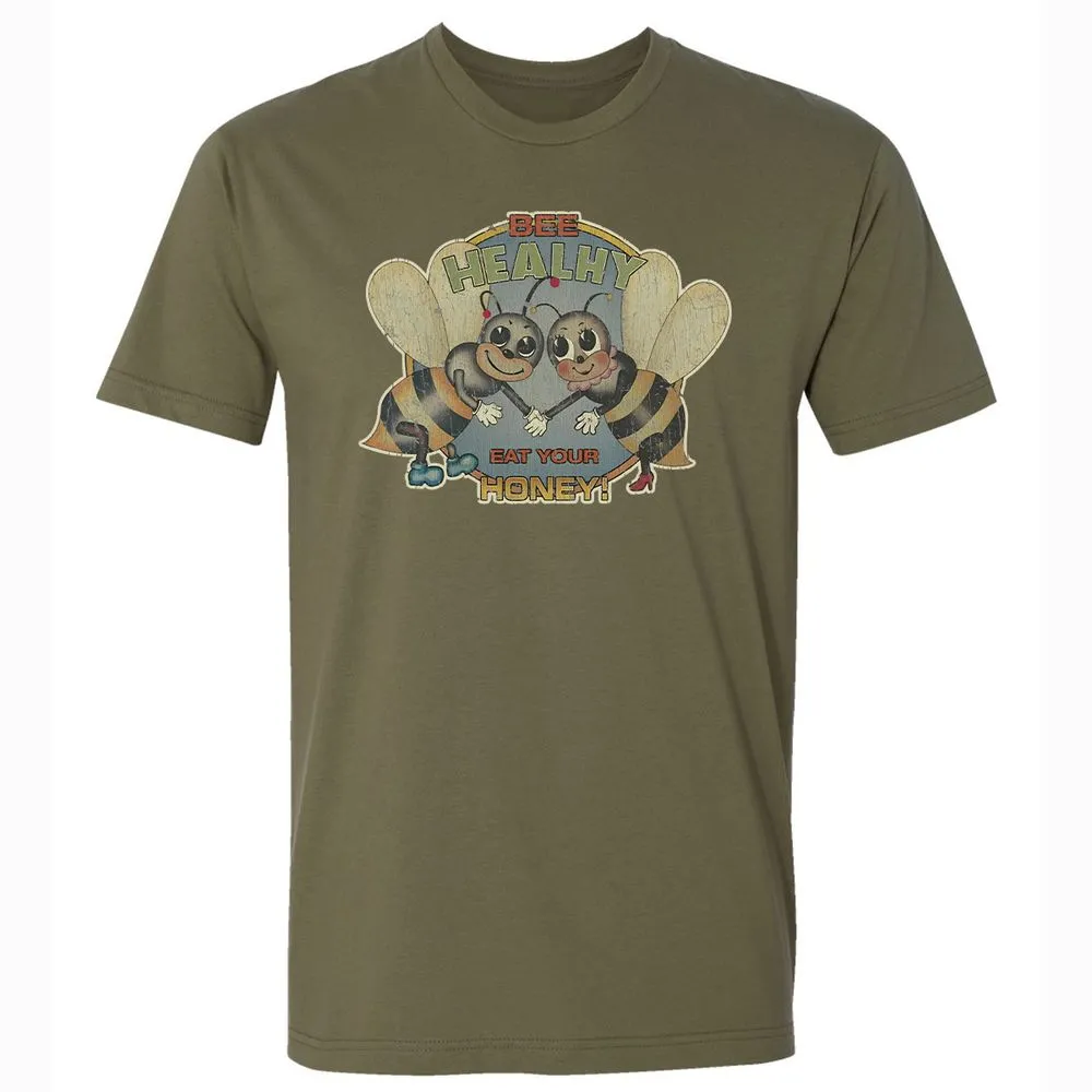 Bee Healthy Eat Your Honey - Military Green - 5