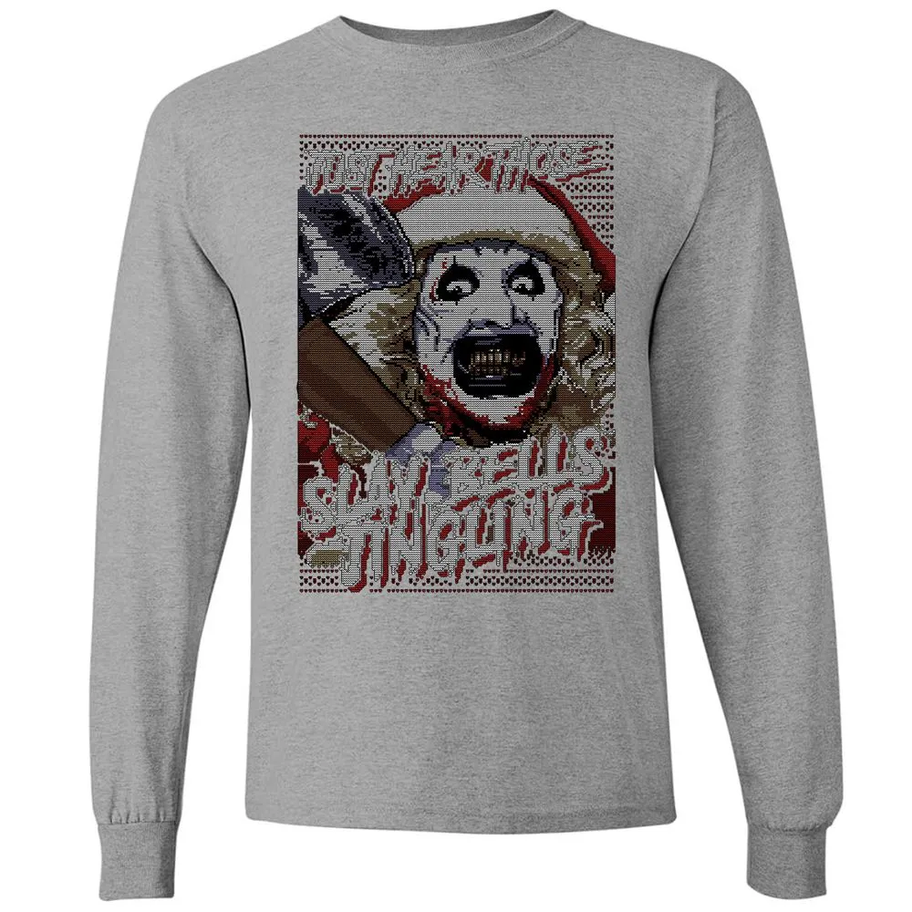 Slay Bells Jingling Long Sleeve T-Shirt - Graphite Heather - 6