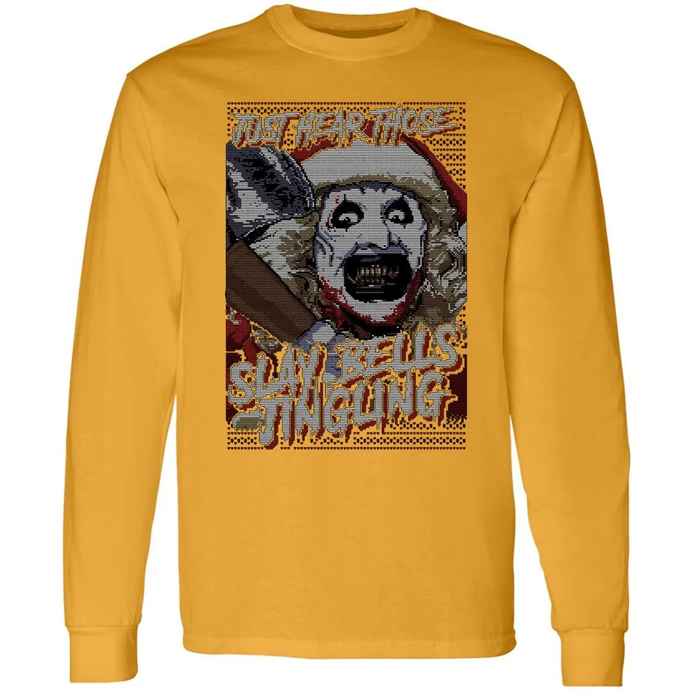 Slay Bells Jingling Long Sleeve T-Shirt - Gold - 9