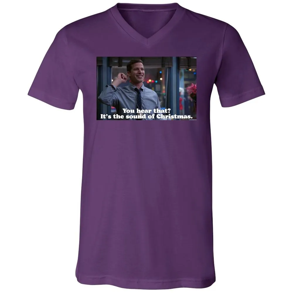 Unisex V-Neck T-Shirt - F5A8WEVX - Team Purple - 9