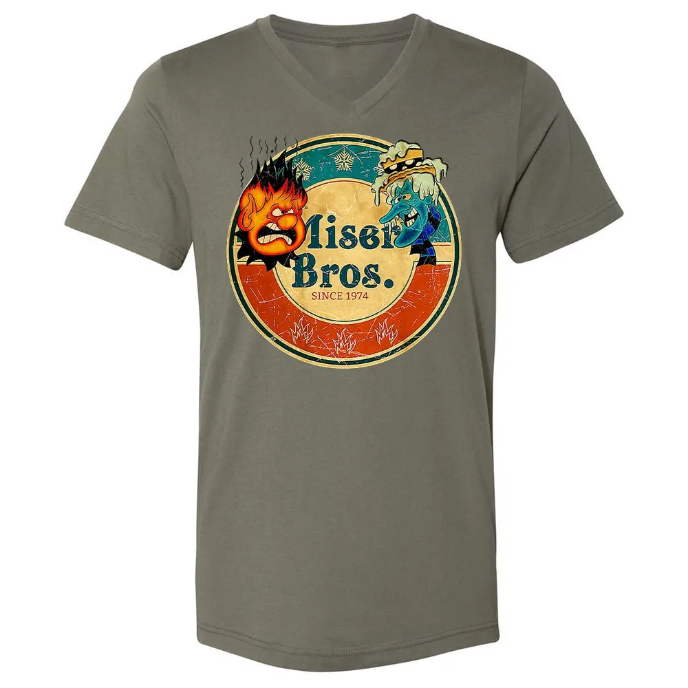 Unisex V-Neck T-Shirt - ZZRRSVFS - Military Green - 10