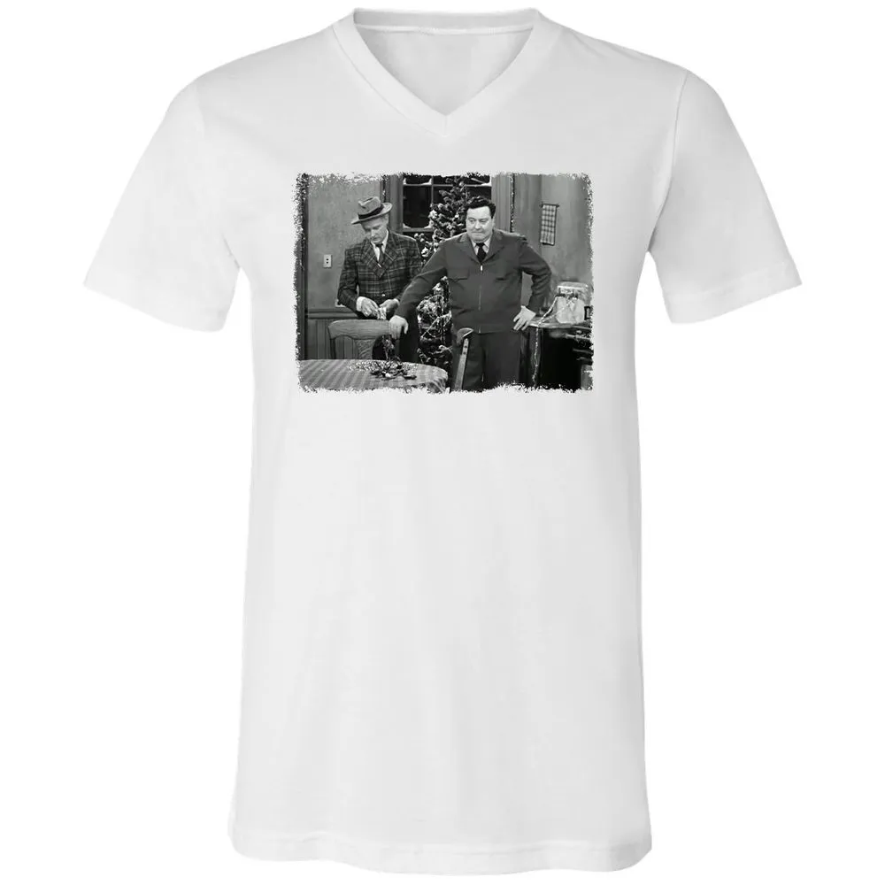 Unisex V-Neck T-Shirt - ZUZRZUPZ - White - 5
