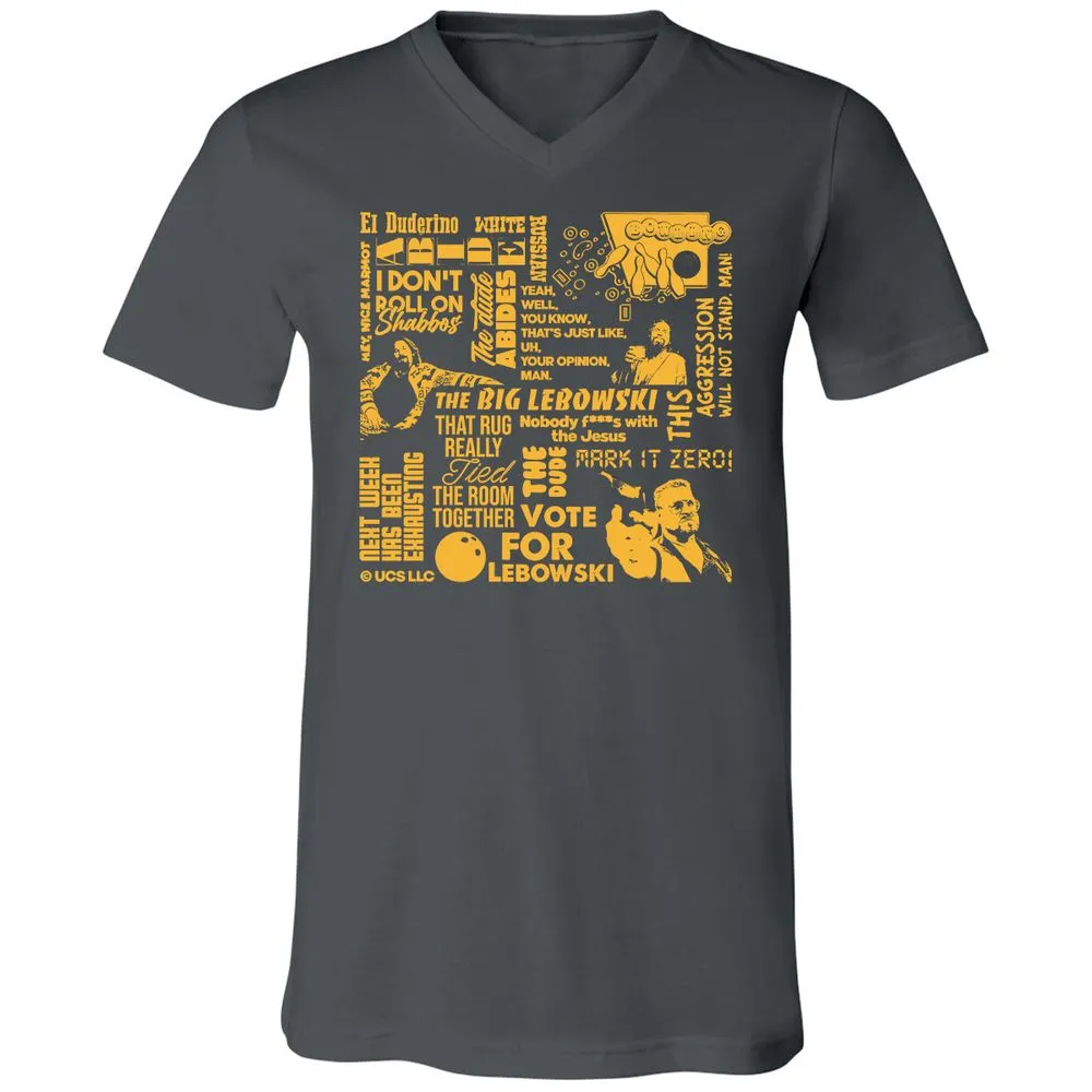 Unisex V-Neck T-Shirt - WL5EK5NY - Asphalt - 12