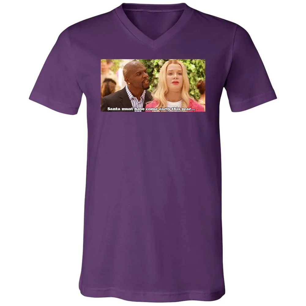 Unisex V-Neck T-Shirt - TX6GL533 - Team Purple - 9