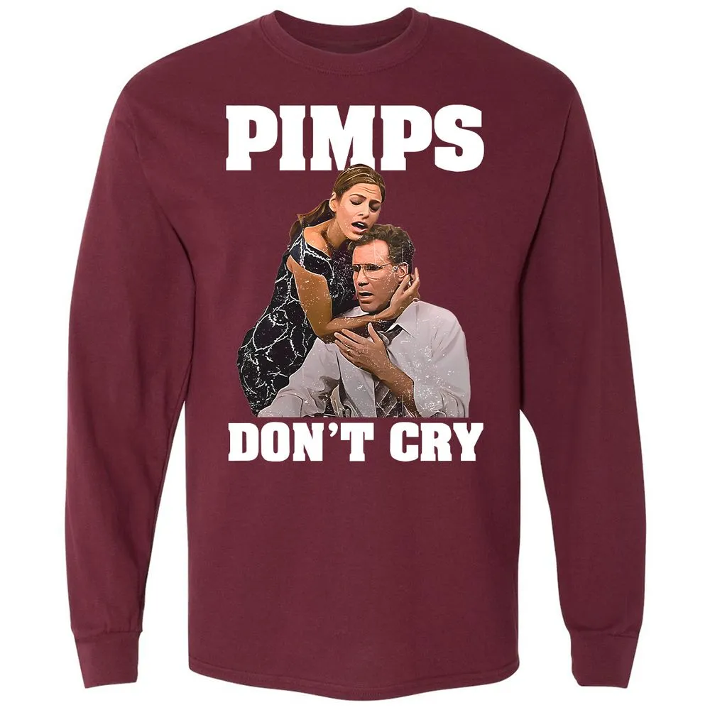 Long Sleeve T-Shirt - G7PZFBJ7 - Maroon - 11