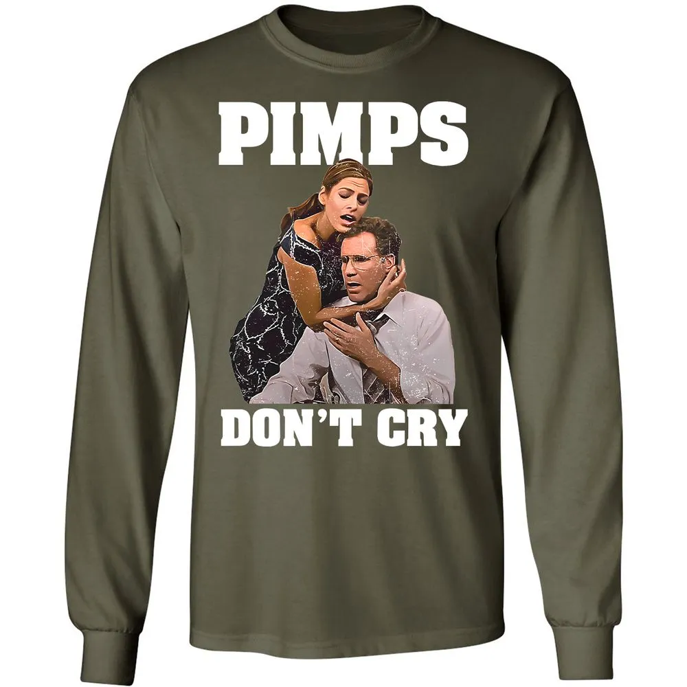 Long Sleeve T-Shirt - G7PZFBJ7 - Military Green - 16