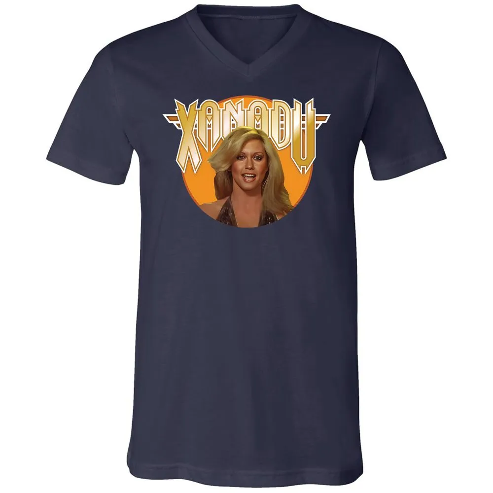 Unisex V-Neck T-Shirt - EYVXMJ4U - Navy - 2