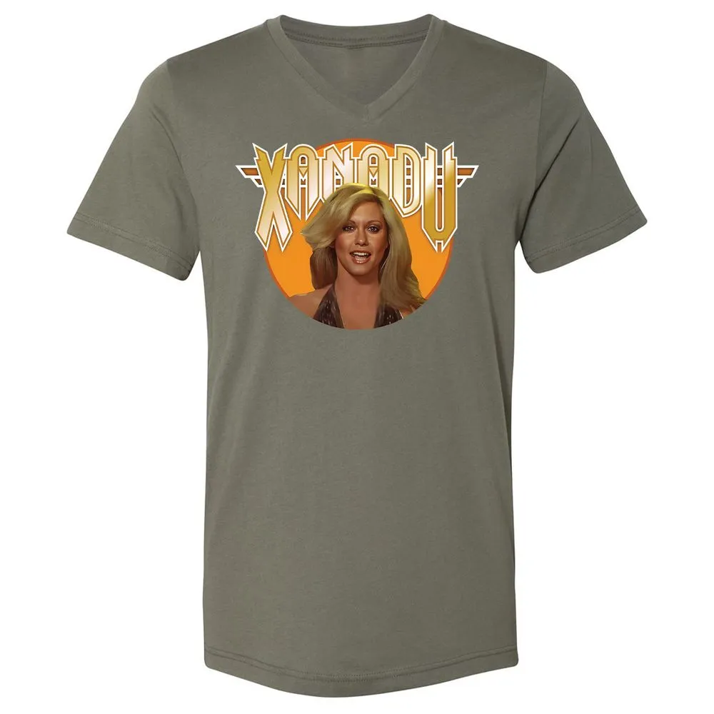 Unisex V-Neck T-Shirt - EYVXMJ4U - Military Green - 10