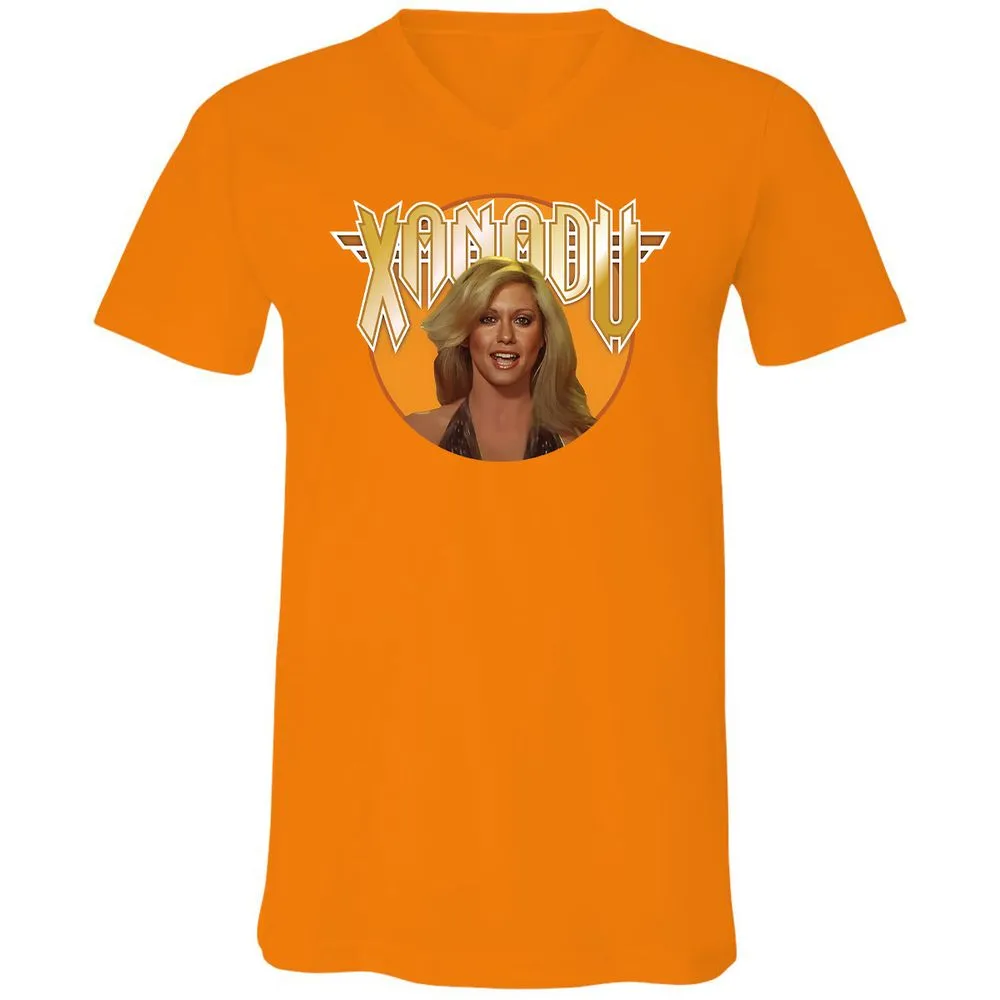 Unisex V-Neck T-Shirt - EYVXMJ4U - Orange - 11