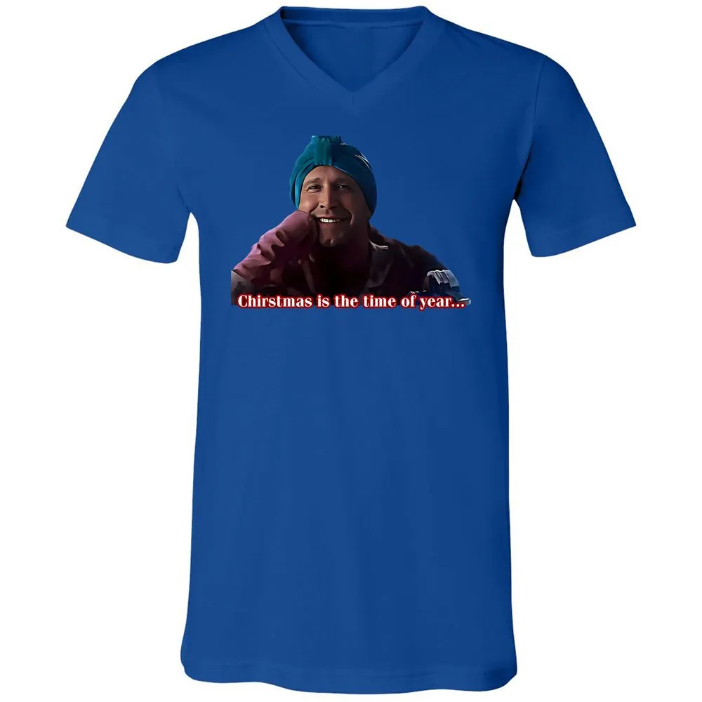 Unisex V-Neck T-Shirt - 4ETYWL6K - True Royal - 4