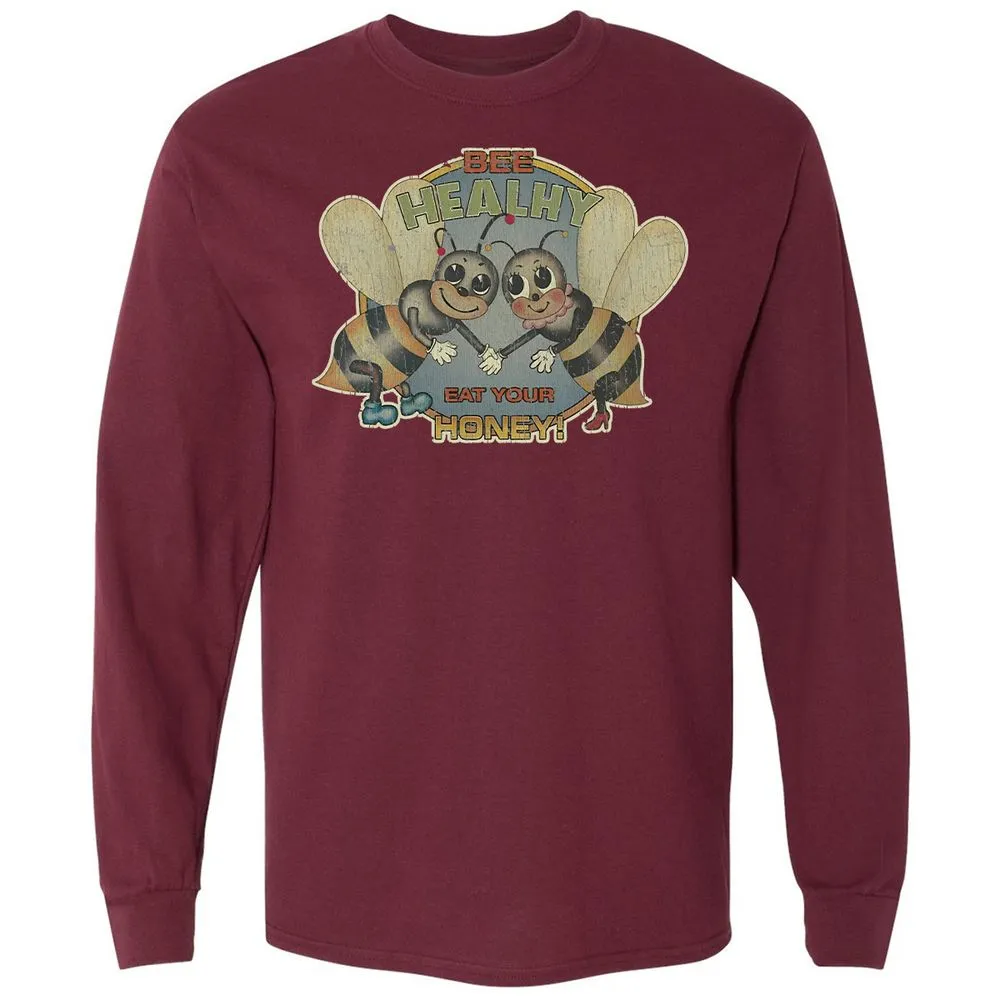 Bee Healthy Eat Your Honey - Maroon - 11