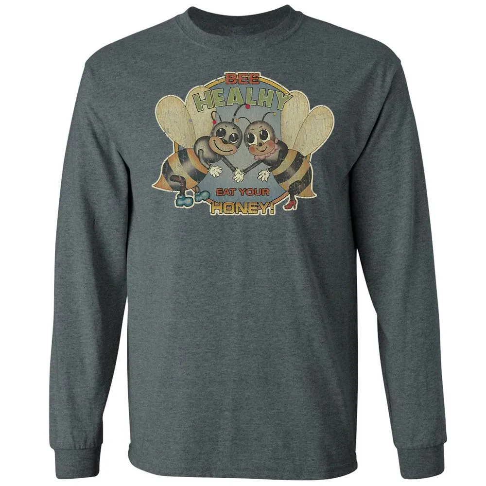 Bee Healthy Eat Your Honey - Dark Heather - 15